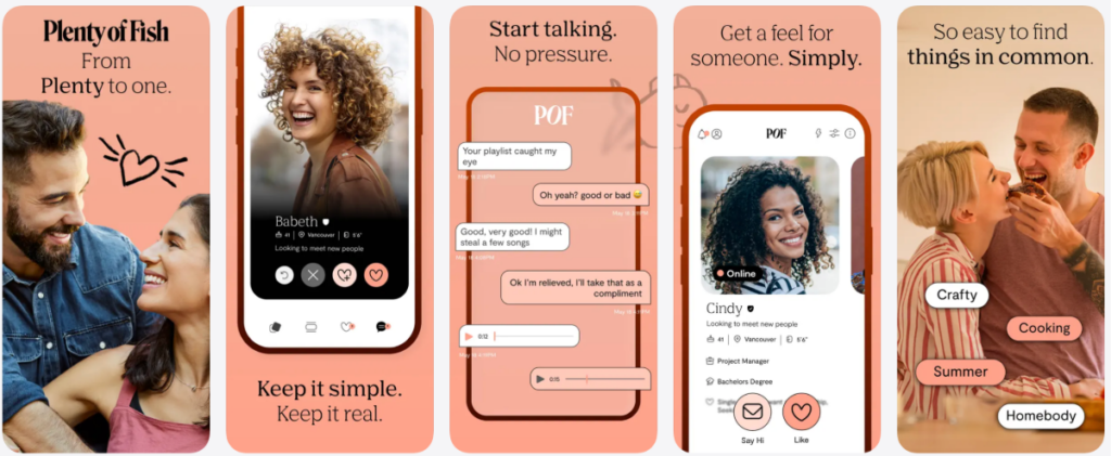 plenty of fish app